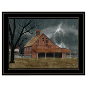 'Dark and Stormy Night' By Billy Jacobs, Ready to Hang Framed Print, Black Frame