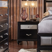 Wilton Black 2-Drawer Nightstand