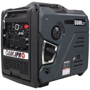 Super Quiet Inverter Generator 5.5KW Portable Dual Fuel Electric & Remote Start, Gray Aluminium