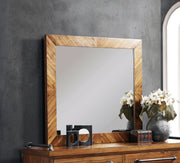 Mirror, No Assembly Required, Chestnut Finish