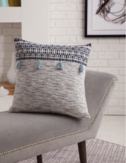 Orell Navy/White Throw Pillow