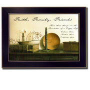 'Faith, Family and Friends' By Billy Jacobs, Printed Wall Art, Ready To Hang Framed Poster, Black Frame