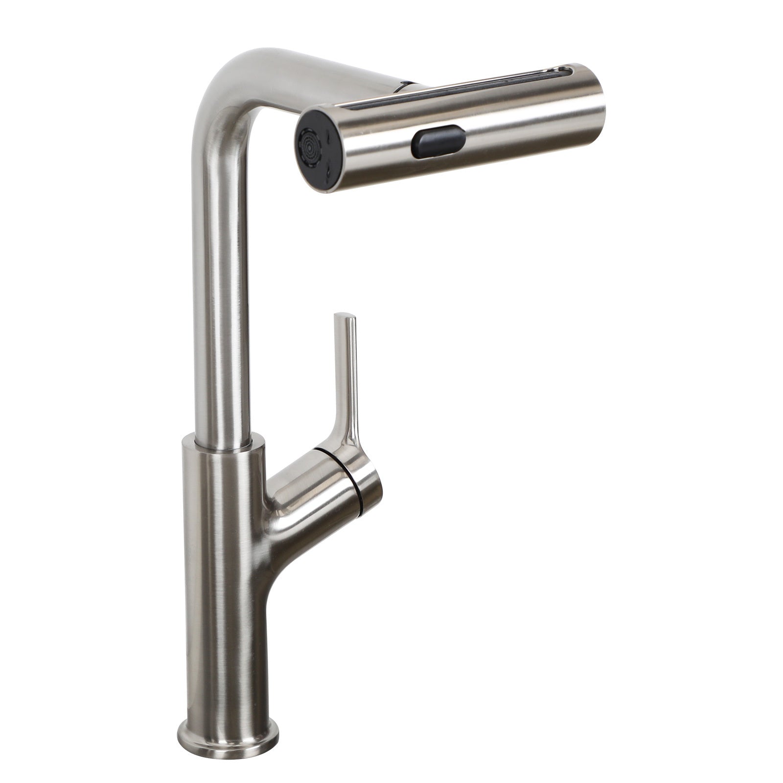 360° Pull-Down Kitchen Faucet with 4 Spray Modes, Brushed Nickel, Stainless Steel