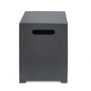 Modern Iron Tank Holder Side Table with Powder-Coated Frame in Brown and Gold