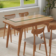 ONLY Separate Glass Tabletop.24*48 inch Rectangular heat-resistant Transparent Tempered glass Tabletop.Suitable for various occasions such as kitchens and restaurants.Transparent,24*48*0.31 inch.