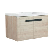 30 Inch Bathroom Cabinet With Sink,Soft Close Doors,Float Mounting Design, For Small Bathroom