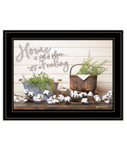 'Home is not a Place' by Susan Boyer, Ready to Hang Framed Print, Black Frame