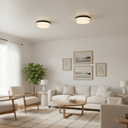 9-inch Black Inegrated LED Flush Mount