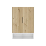 Armoire Barletta, Bedroom, Light Oak / White