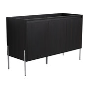 Modern Dark Oak 48-Inch Freestanding Bathroom Vanity with Storage Cabinet and Soft Close Doors, Plywood