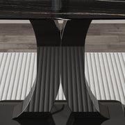 ONLY TABLE LEG AND BASE.F-CC-16090-2C-BKMBL_B-SM