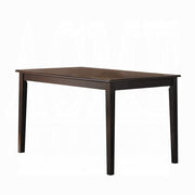 Espresso Finish Dining Table 1pc Wooden Kitchen Transitional Dining Furniture