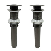 2 Pcs Bathroom Sink Drain without Overflow, Vessel Sink Lavatory Vanity Pop Up Drain Stopper, 304 Stainless Steel