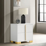 Jeremiah White 2-drawer Nightstand