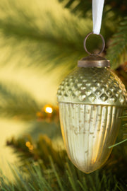 2.3x2.3x3.5' Tear Drop Ornament, Glass Decorative Hanging Christmas Tree Ornaments for Holiday Party Decorations, Set of 12