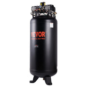 80 Gallon Air Compressor, 6.5HP 15.5SCFM@90 PSI, 2-Stage 145PSI Oil Free Stationary Air Compressor Tank, 86dB Ultra Quiet Compressor for Industrial Manufacturing, Construction Sites, Auto Repair