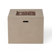 AIDAN 31' Square Fire Pit 40,000 BTU Light Grey Magnesium Oxide 31.25'