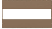 Heavy Duty Outdoor Clear Panel Curtain, 18 oz Waterproof PVC Polyester Curtain, Weather Resistant & Tearproof for Patios, Gazebos, Pergolas, Privacy Screen (7'H x 12'W, Brown)