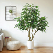 7FT Artificial willow Tree, Indoor Faux slik Greenery Plant for Home, Apartment, or Office Decoration, 1pc/set