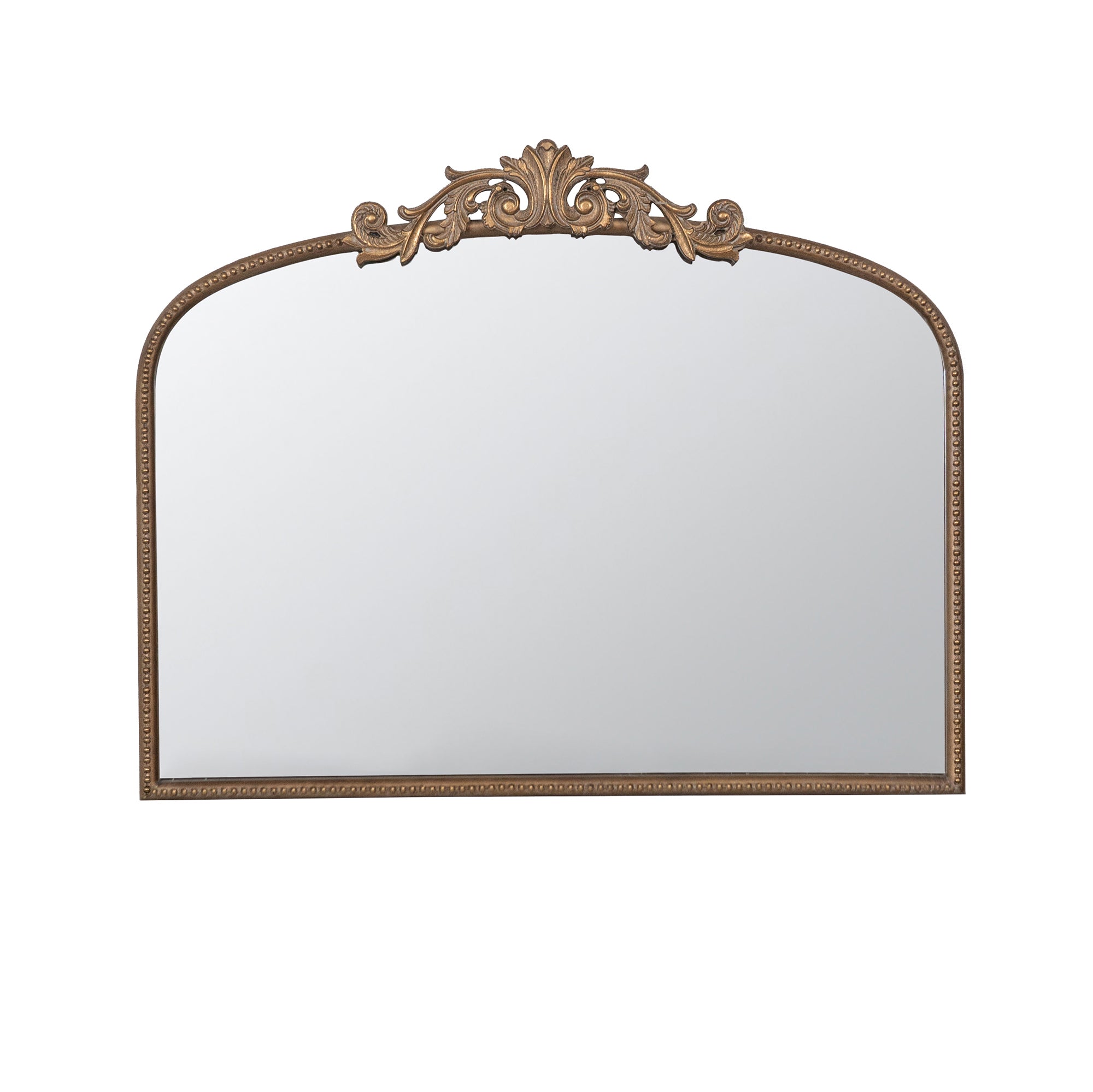 40' x 31' Classic Design Gold Arch Mirror and Baroque Inspired Frame for Living Room Bathrrom Enterway Console