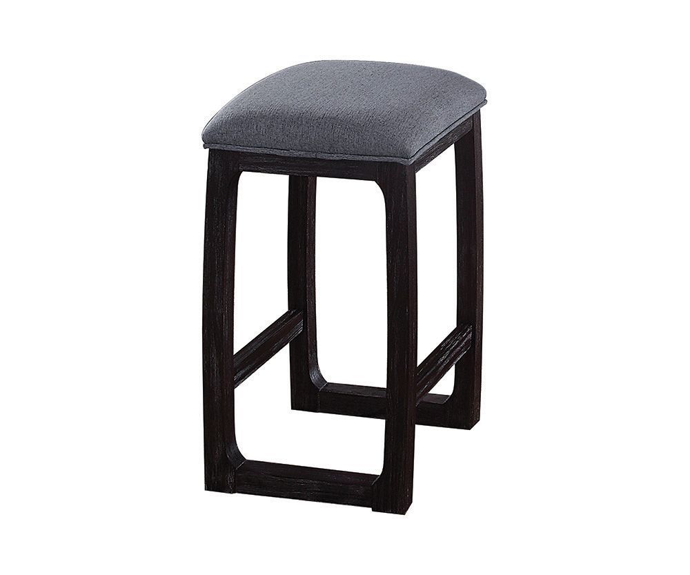 Razo Fabric & Weathered Espresso Counter Height Stool