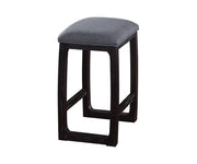 Razo Fabric & Weathered Espresso Counter Height Stool