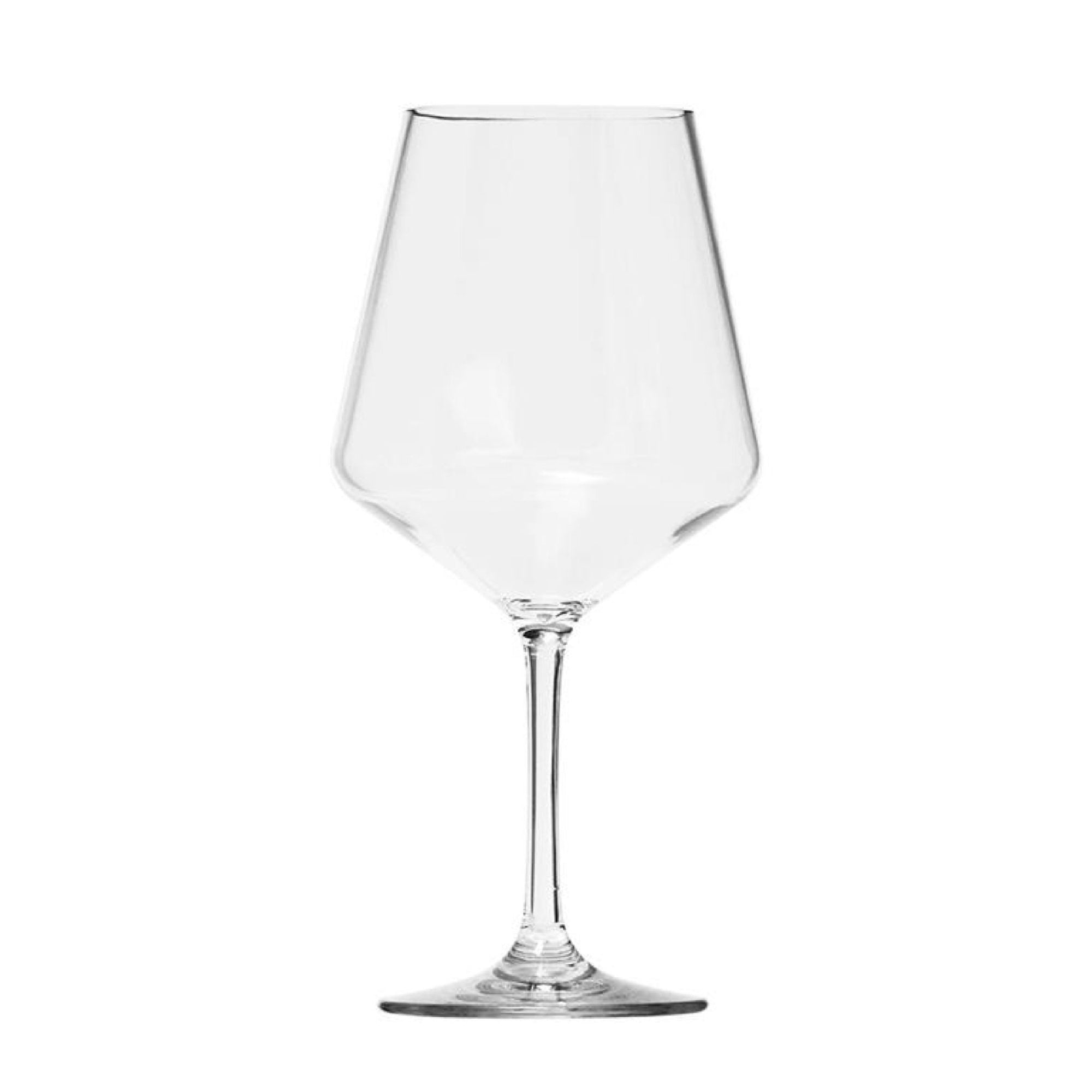 LeadingWare Tritan Lexington Wine Glass Set, Unbreakable 15oz BPA-Free, Clear Plastic Wine Glasses Set of 4