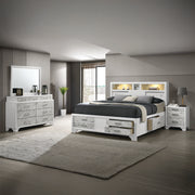Soul Modern style full 4PC bedroom set made with wood and Drawers in white (NJ INVENTORY)