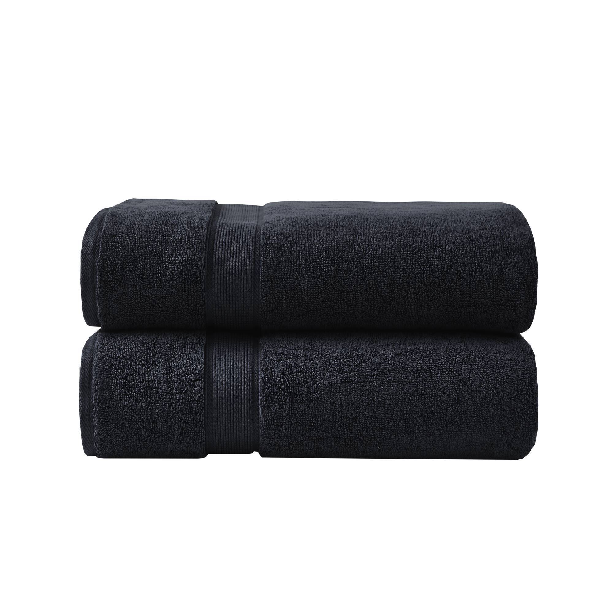 Ultra-Soft 100% Cotton Absorbent Towel Set 34x68' – 2PK