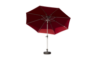 10FT Patio Umbrella, Outdoor Table Umbrella with Push Button Tilt and Crank, UV Protection Waterproof Market Sun Umbrella with 8 Sturdy Ribs for Garden, Deck, Backyard, Pool (Brick red)