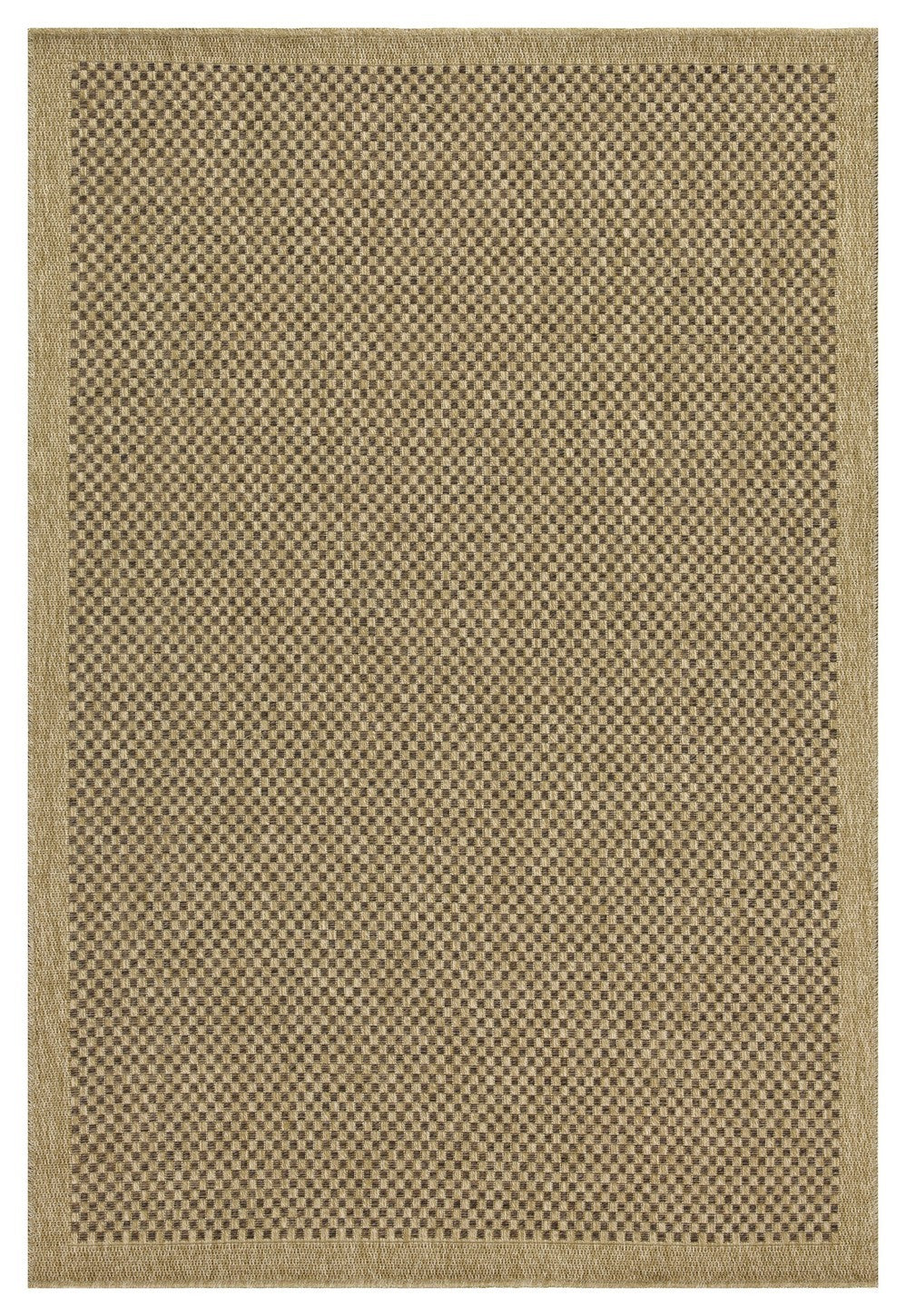 Earth GC_NTL1005 Jute/Mocha 7 ft. 10 in. x 10 ft. 3 in. Indoor/Outdoor Area Rug