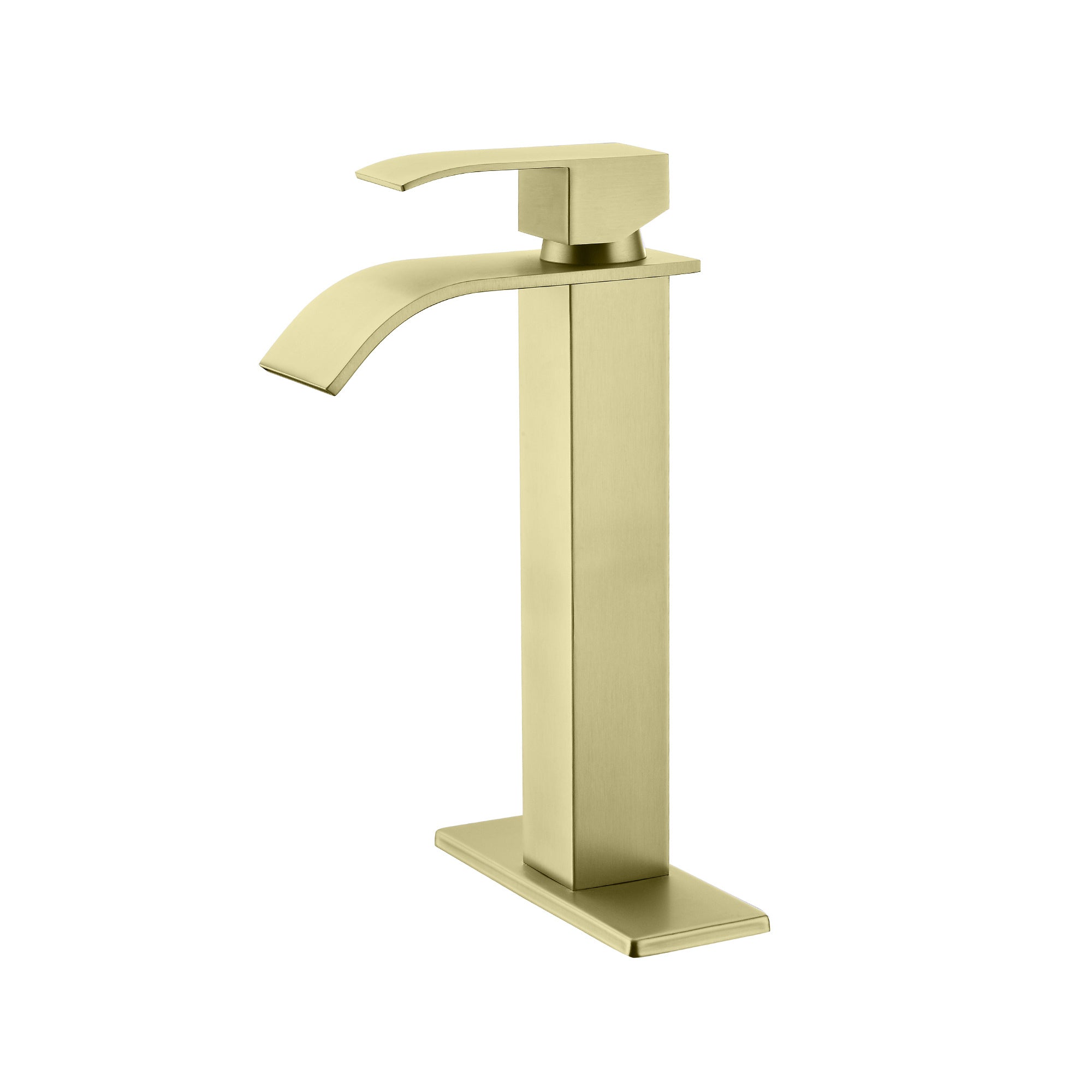 Waterfall Spout Single Handle Bathroom Sink Faucet