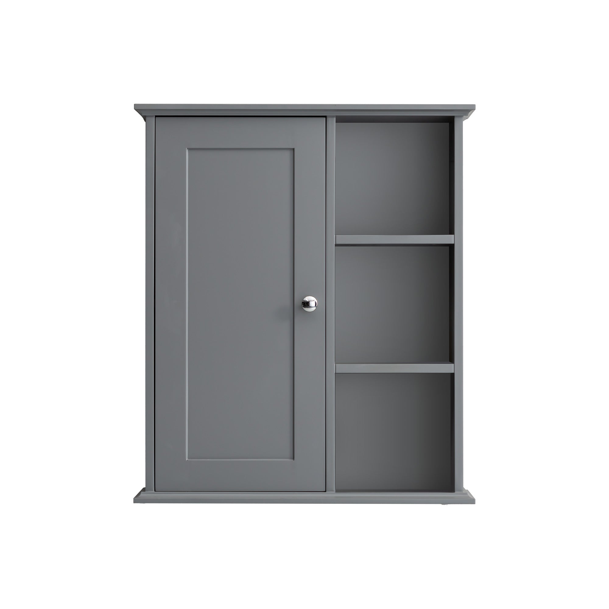23.6' Grey Bathroom Wall Cabinet
