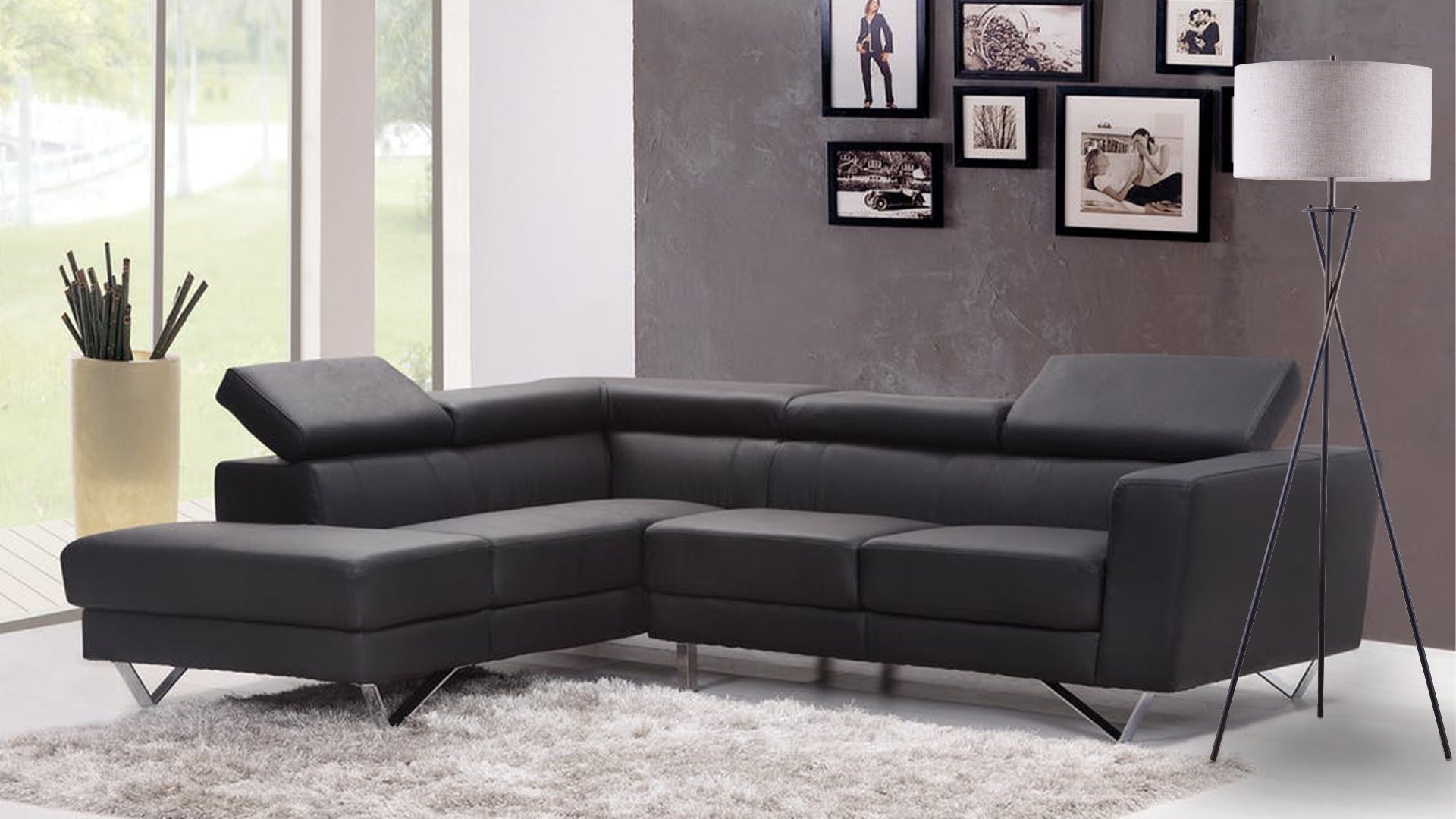 65' Crossed Tripod Floor Lamp (1.66/7.26)