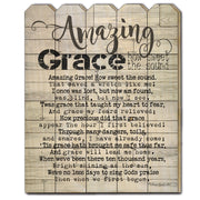 'Amazing Grace' by Cindy Jacobs, Printed Wall Art on a Wood Picket Fence