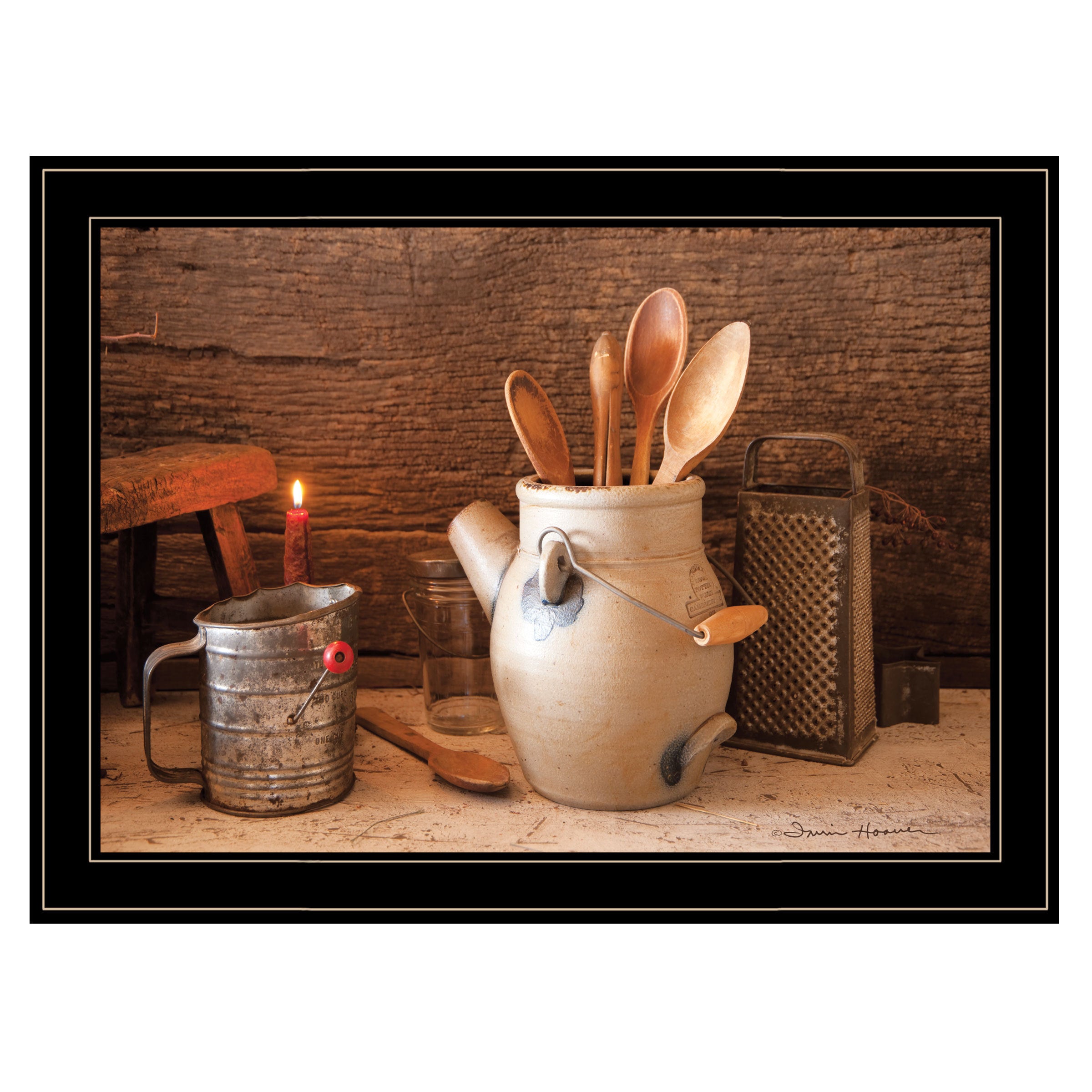 'Grandma's Kitchen Tools' By Irvin Hoover, Ready to Hang Framed Print, Black Frame