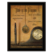'Time is an Illusion' by Billy Jacobs, Ready to Hang Framed Print, Black Frame