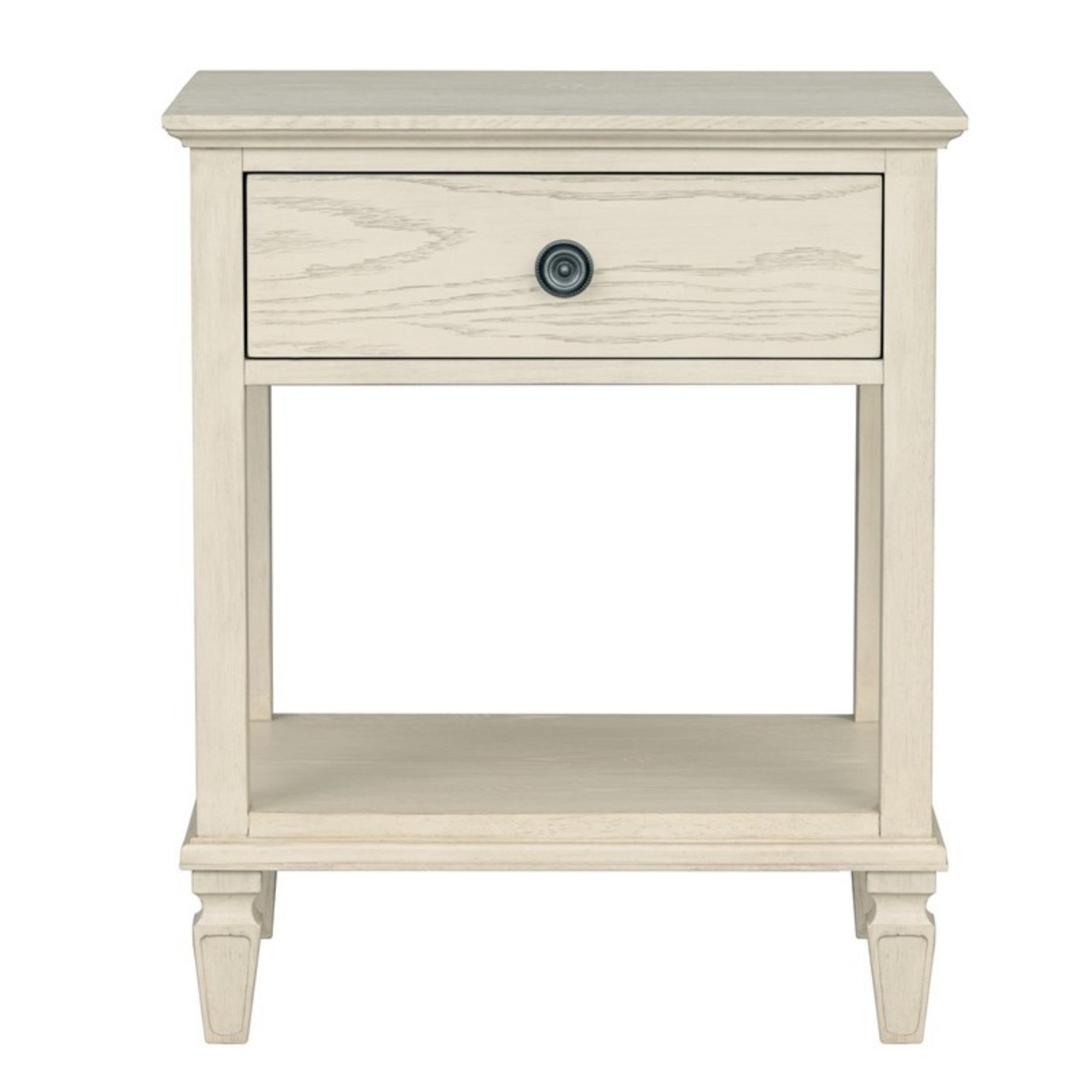 Victoria Bedside Table Antique Cream MDF Wood Veneer 24x19x28.5