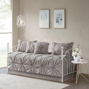 6 Piece Reversible Daybed Cover Set Dark Gray Daybed