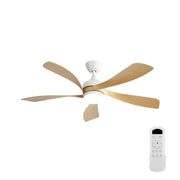 (Same as W882P147262) 52 Inch Modern Ceiling Fan With 3 Color Dimmable Led Light 5 ABS Blades Remote Control Reversible DC Motor