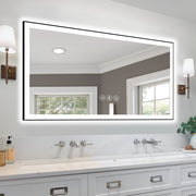 60x30 Inch Frameless LED Bathroom Mirror,Smart Mirror