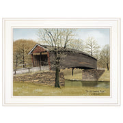 'The Old Humpback Bridge' by Billy Jacobs, Ready to Hang Framed Print, White Frame