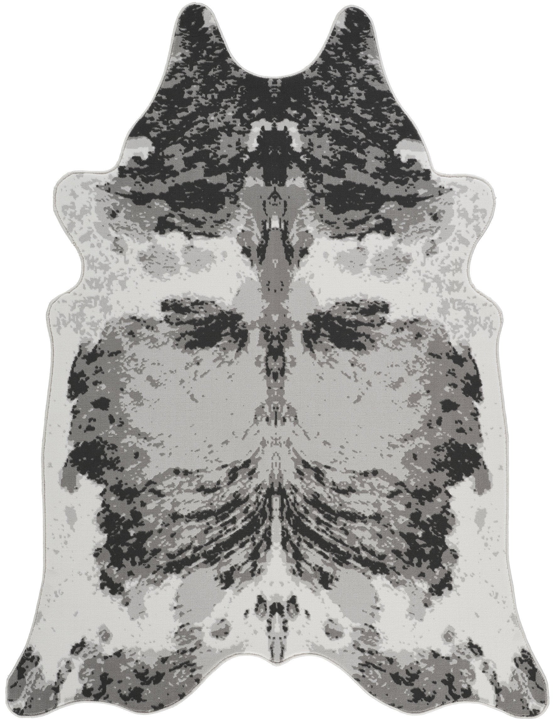 Hide GC_CHD1007 Gray 5 ft. x 7 ft. Area Rug