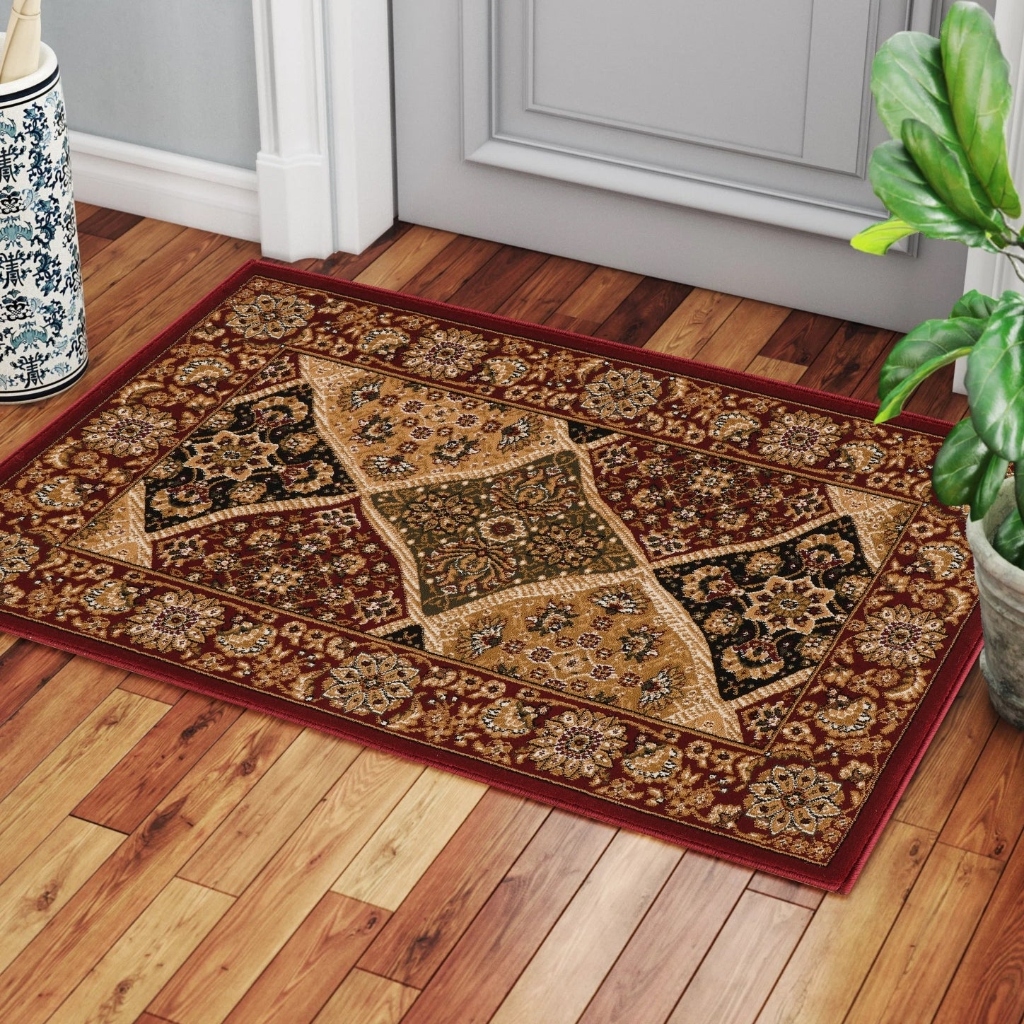 Manchester GC_HER5005 Red 2 ft. x 3 ft. Area Rug
