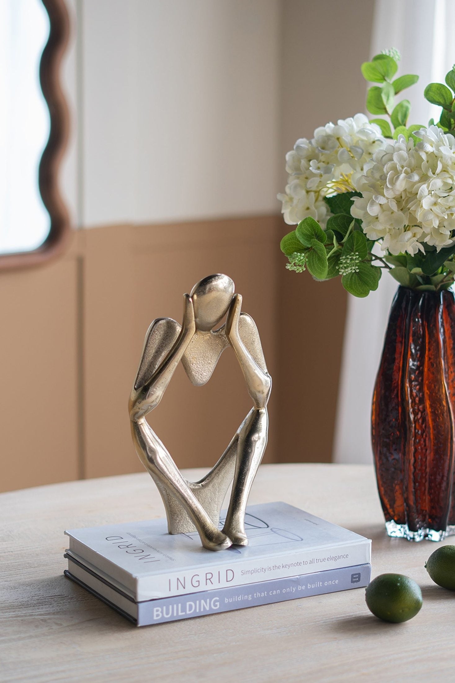 6x4x11' Abstract Aluminum Human Figurine