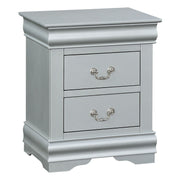 Platinum 2-drawer Nightstand