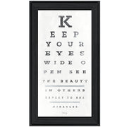 'Eye Chart II' by Marla Rae, Ready to Hang Framed Print, Black Frame