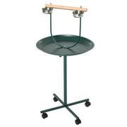 PawHut 48' Rolling T-Stand Bird Training Activity Playground With Perch