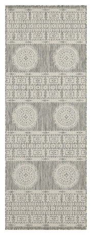 Sunshine GC_HAR2024 Silver 2 ft. 7 in. x 7 ft. 3 in. Indoor/Outdoor Area Rug
