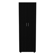 Slim Armoire Barkley, Bedroom, Black